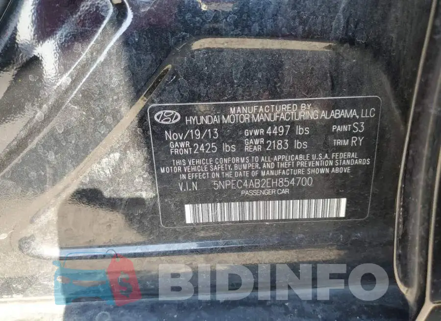 5NPEC4AB2EH854700 Photo# 13