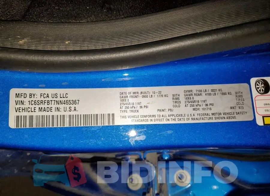 1C6SRFBT7NN465367 Photo# 12