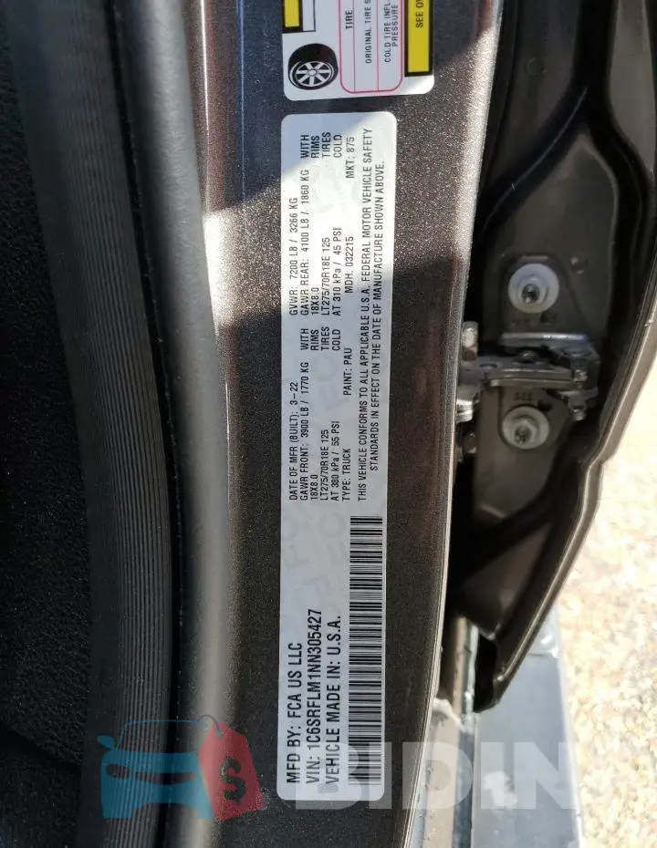 1C6SRFLM1NN305427 Photo# 13