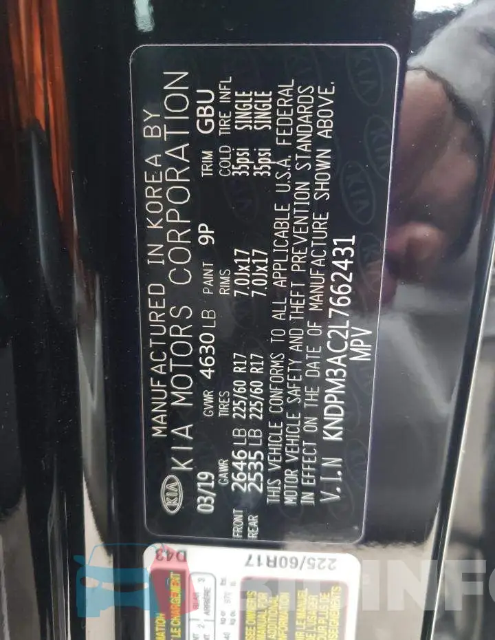 KNDPM3AC2L7662431 Photo# 13