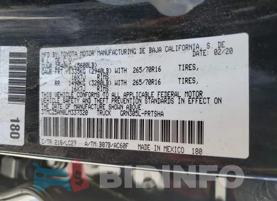 3TMCZ5AN8LM337320 Photo# 12