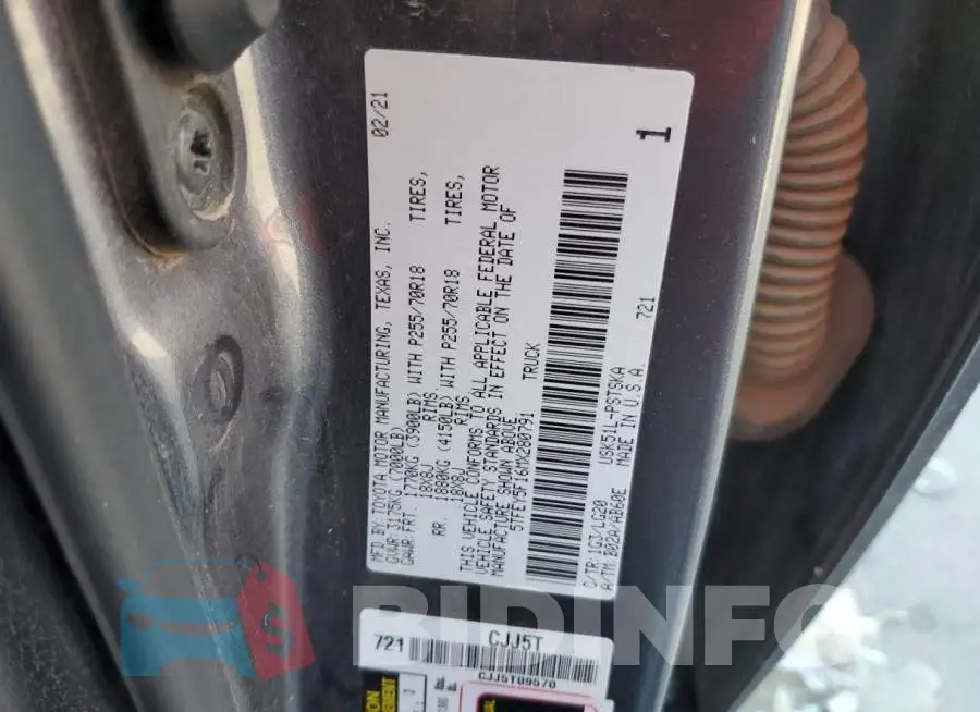 5TFEY5F16MX280791 Photo# 12