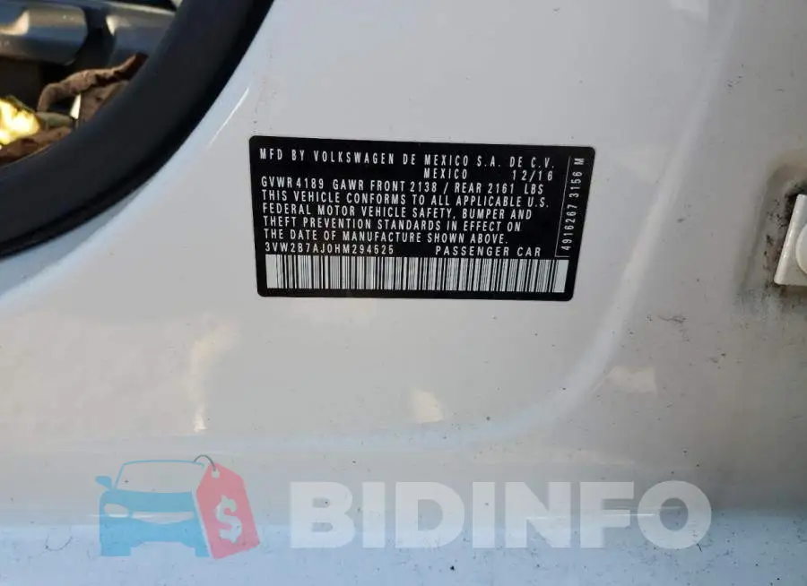 3VW2B7AJ0HM294525 Photo# 13