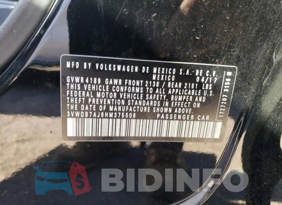 3VWDB7AJ6HM375506 Photo# 12