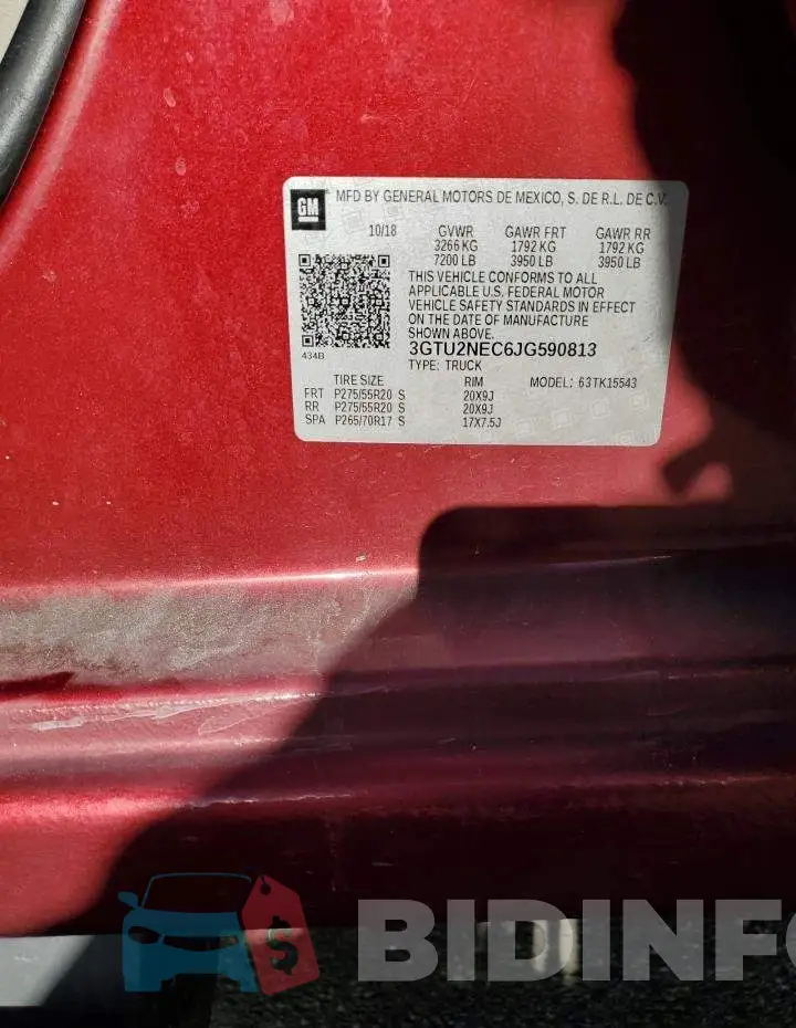 3GTU2NEC6JG590813 Photo# 12