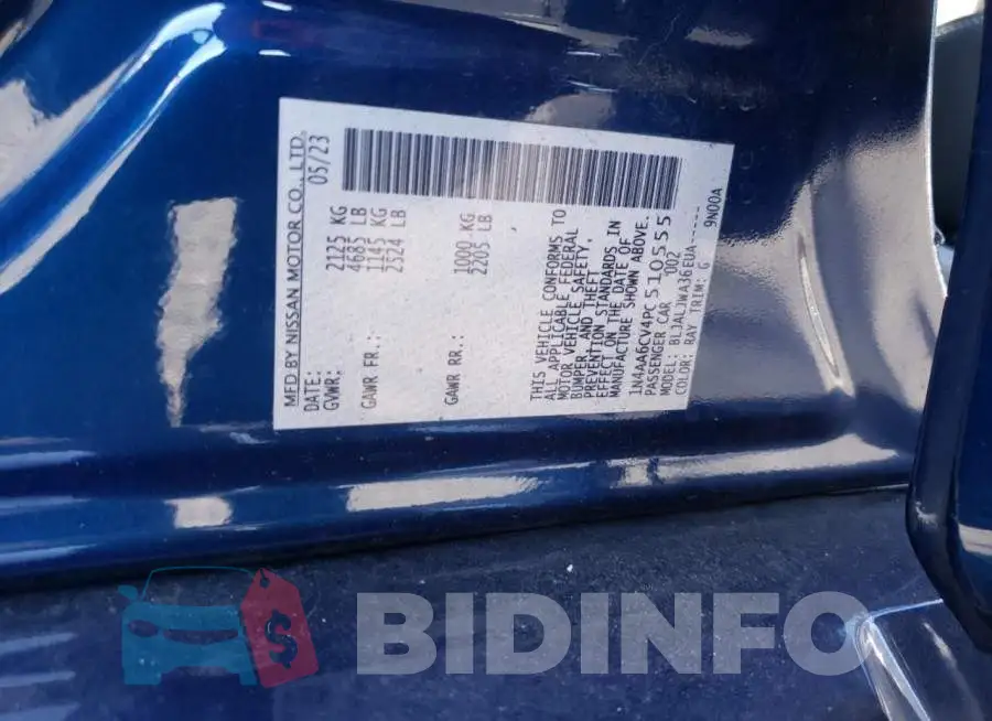 1N4AA6CV4PC510555 Photo# 12
