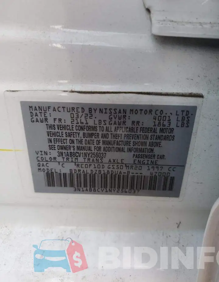 3N1AB8CV1NY256037 Photo# 12