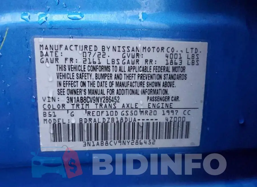 3N1AB8CV9NY286452 Photo# 13