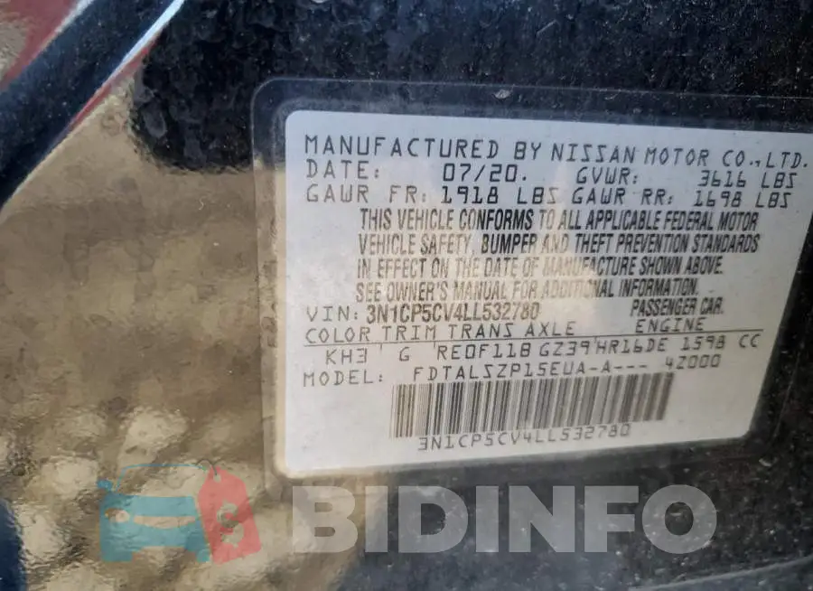 3N1CP5CV4LL532780 Photo# 12