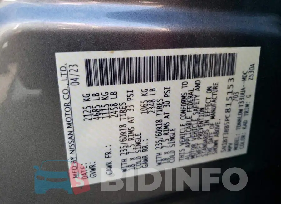 5N1BT3BB5PC815153 Photo# 14