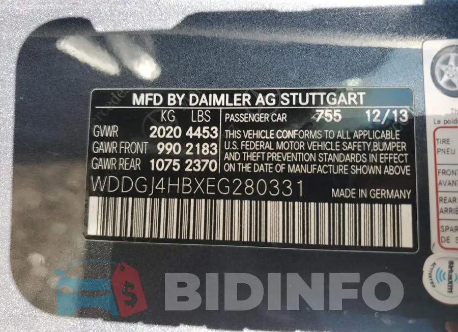 WDDGJ4HBXEG280331 Photo# 12