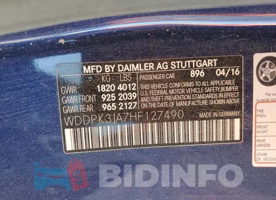 WDDPK3JA7HF127490 Photo# 12