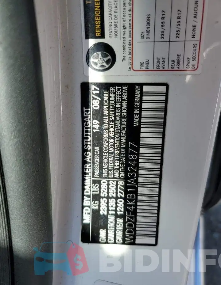 WDDZF4KB1JA324877 Photo# 12