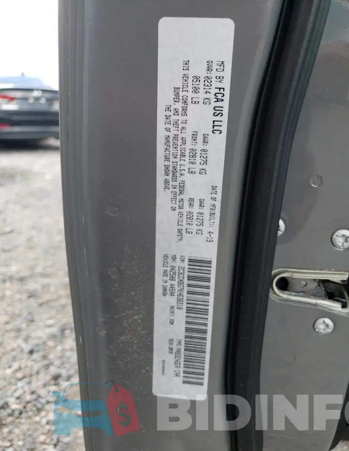 2C3CDXBG7KH636518 Photo# 12