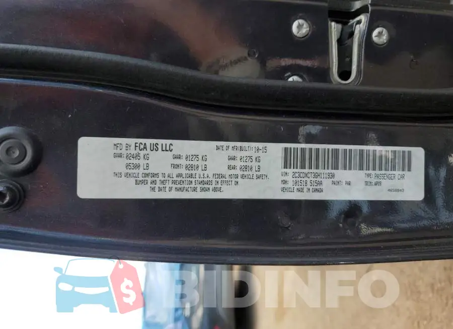 2C3CDXCT3GH111930 Photo# 12