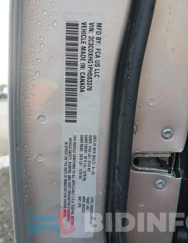 2C3CDXHG1PH583376 Photo# 12