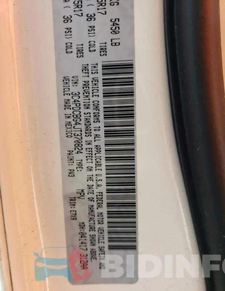 3C4PDCBG4JT370824 Photo# 13