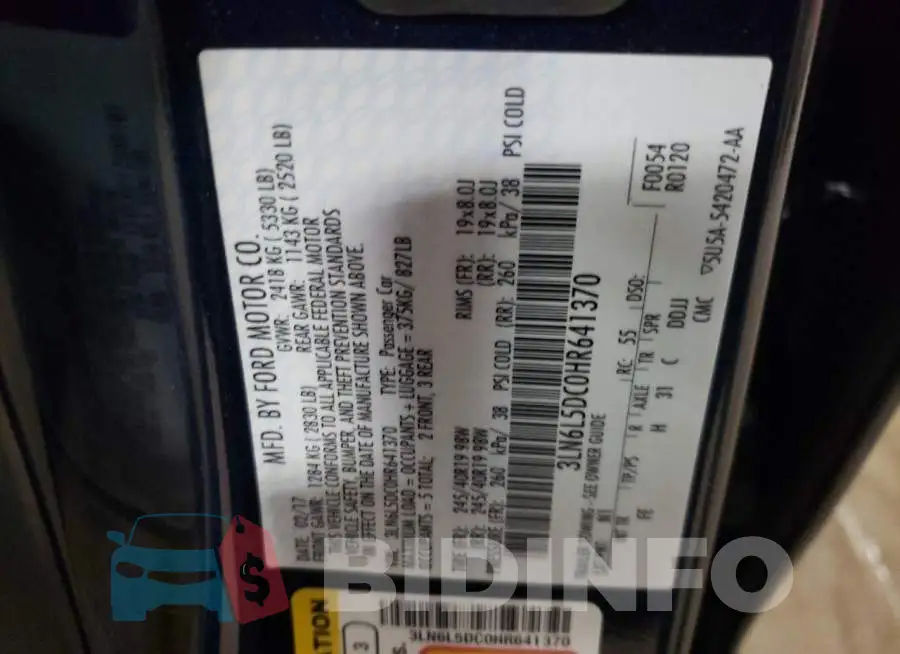 3LN6L5DC0HR641370 Photo# 12