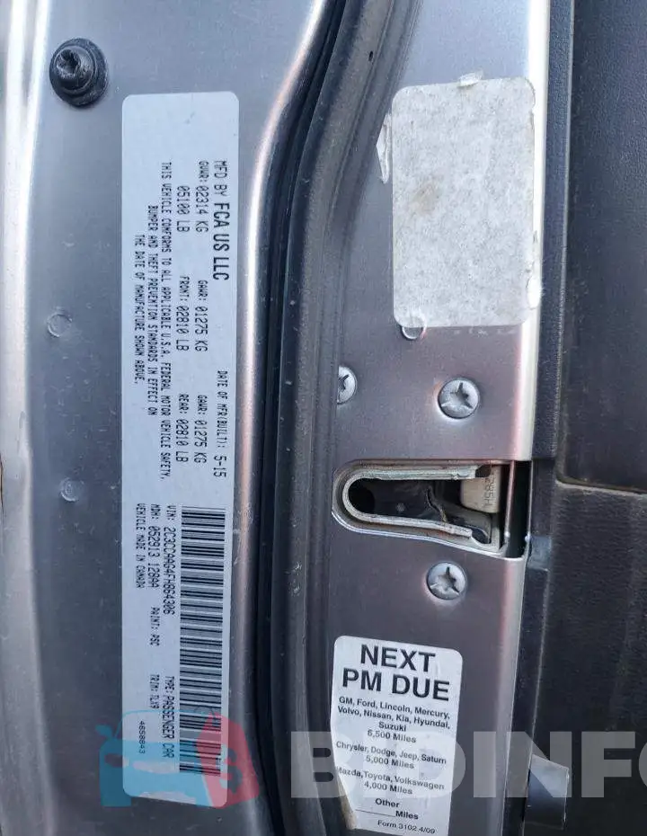 2C3CCAAG4FH864306 Photo# 12