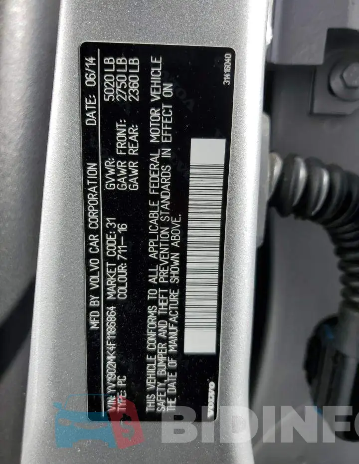 YV1902MK4F1186864 Photo# 12