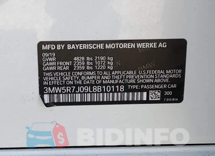 3MW5R7J09L8B10118 Photo# 12
