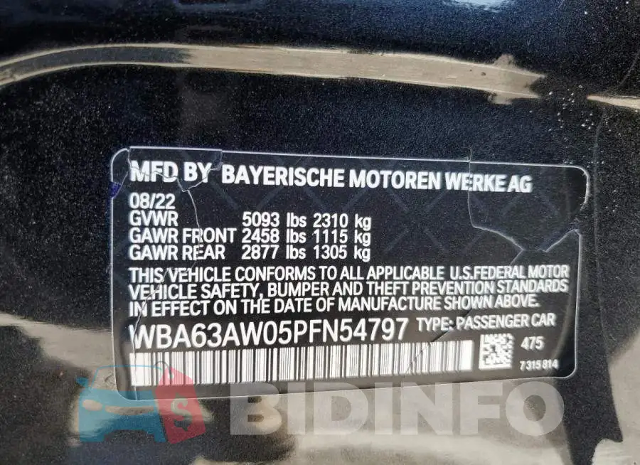WBA63AW05PFN54797 Photo# 12