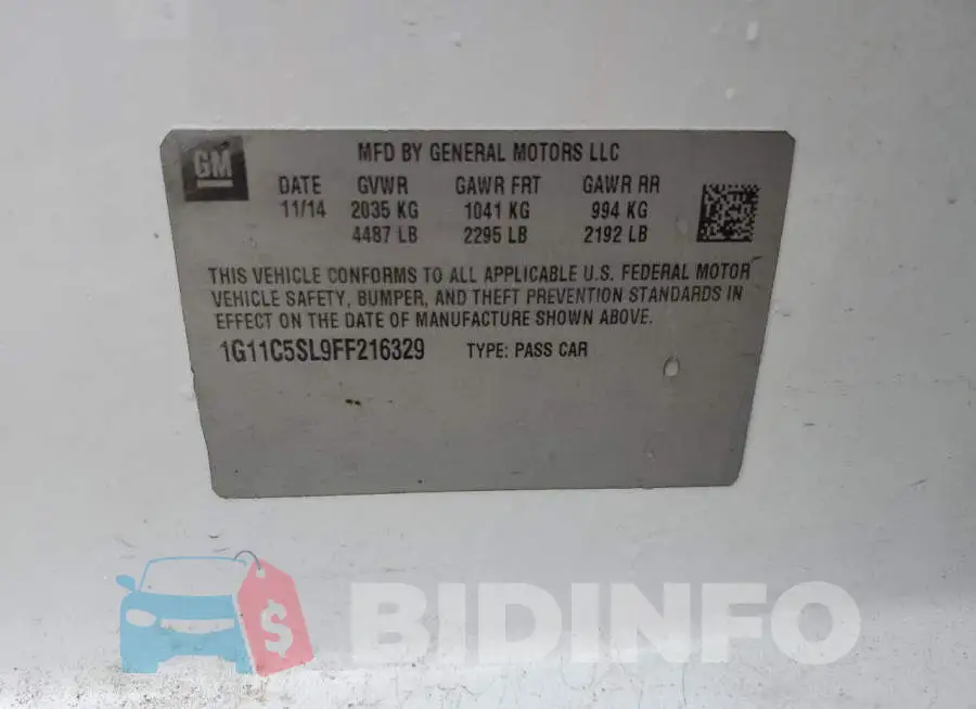 1G11C5SL9FF216329 Photo# 13