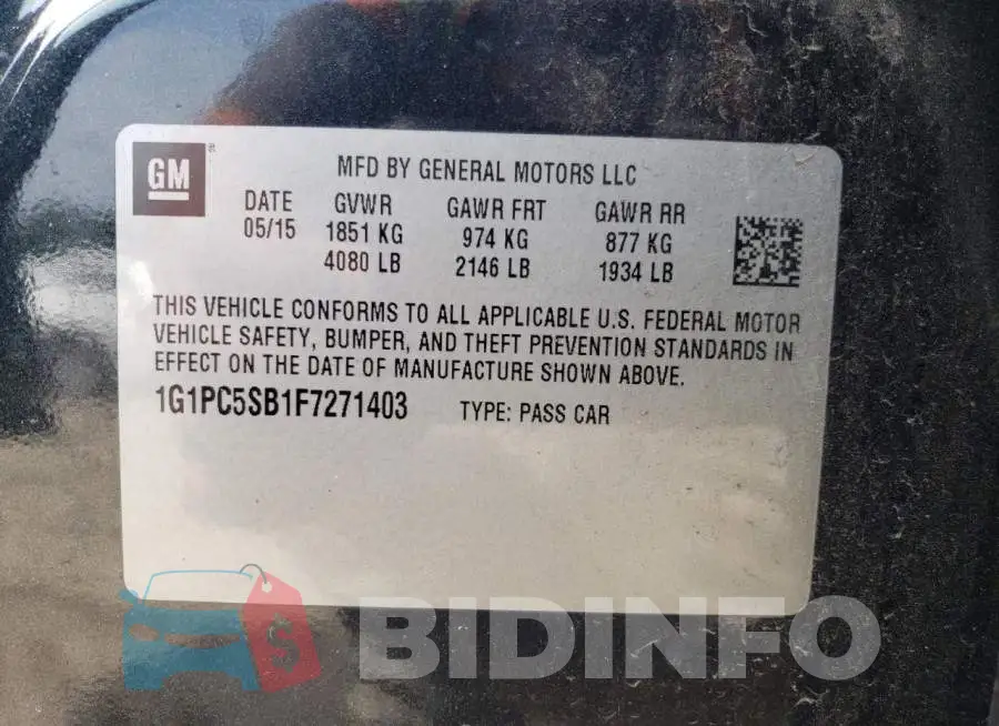 1G1PC5SB1F7271403 Photo# 12