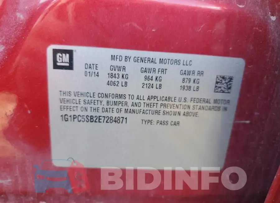 1G1PC5SB2E7284871 Photo# 12