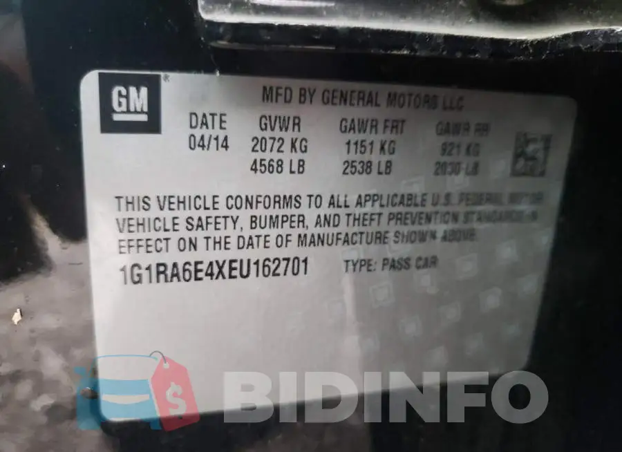 1G1RA6E4XEU162701 Photo# 12