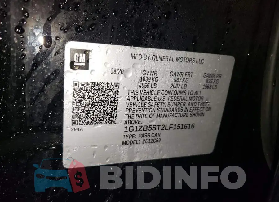 1G1ZB5ST2LF151616 Photo# 13