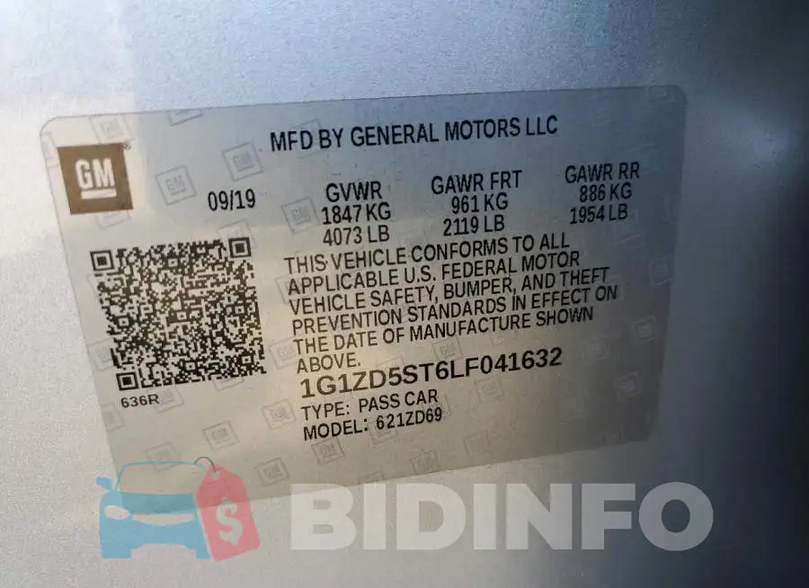 1G1ZD5ST6LF041632 Photo# 12