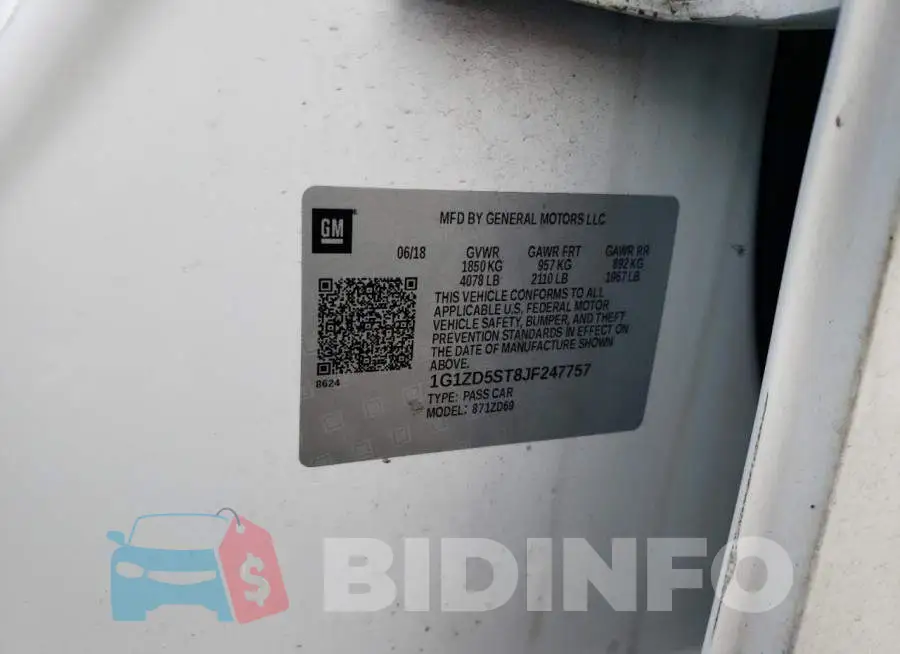 1G1ZD5ST8JF247757 Photo# 12