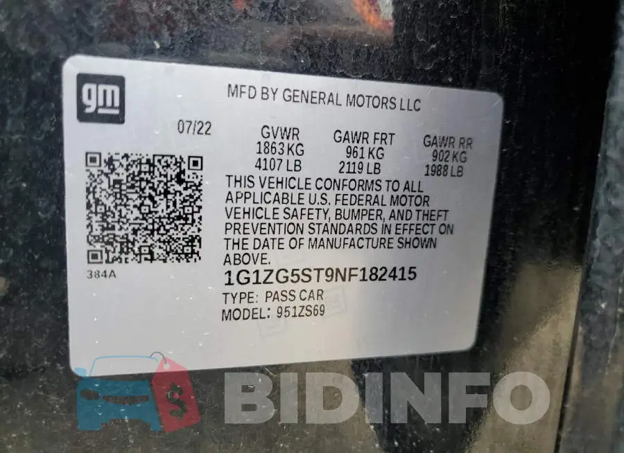 1G1ZG5ST9NF182415 Photo# 12