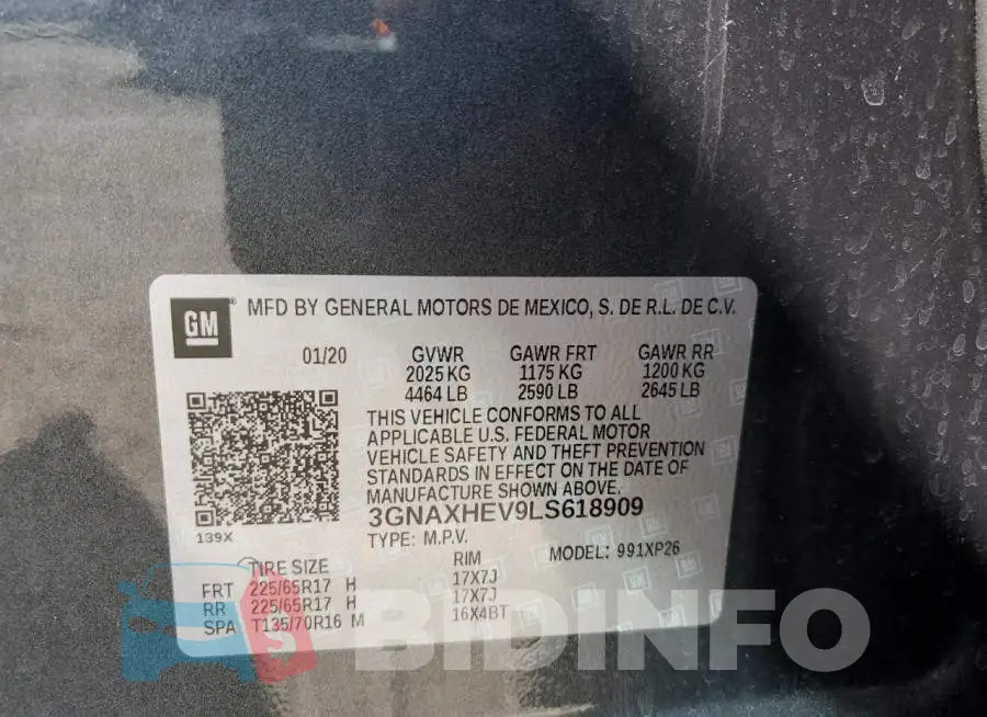 3GNAXHEV9LS618909 Photo# 12