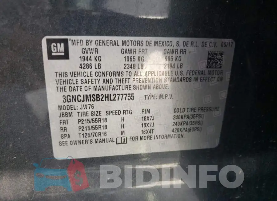 3GNCJMSB2HL277755 Photo# 13