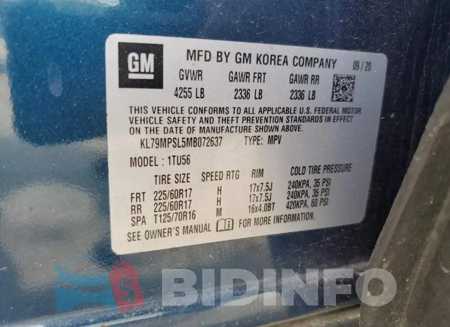 KL79MPSL5MB072637 Photo# 13