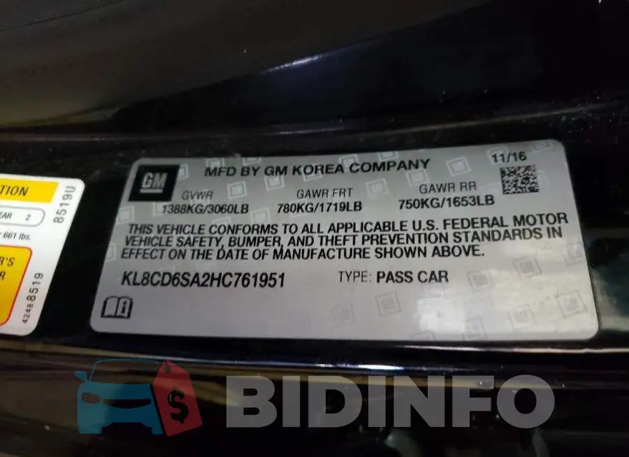 KL8CD6SA2HC761951 Photo# 12