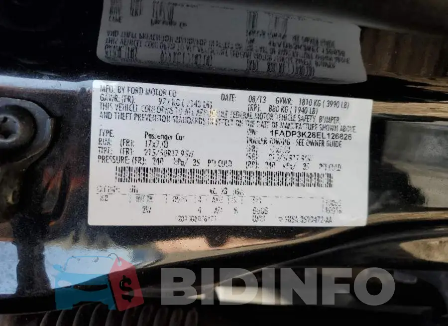 1FADP3K28EL126826 Photo# 12