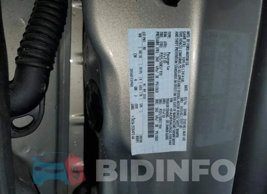 1FADP5AU5GL105160 Photo# 13
