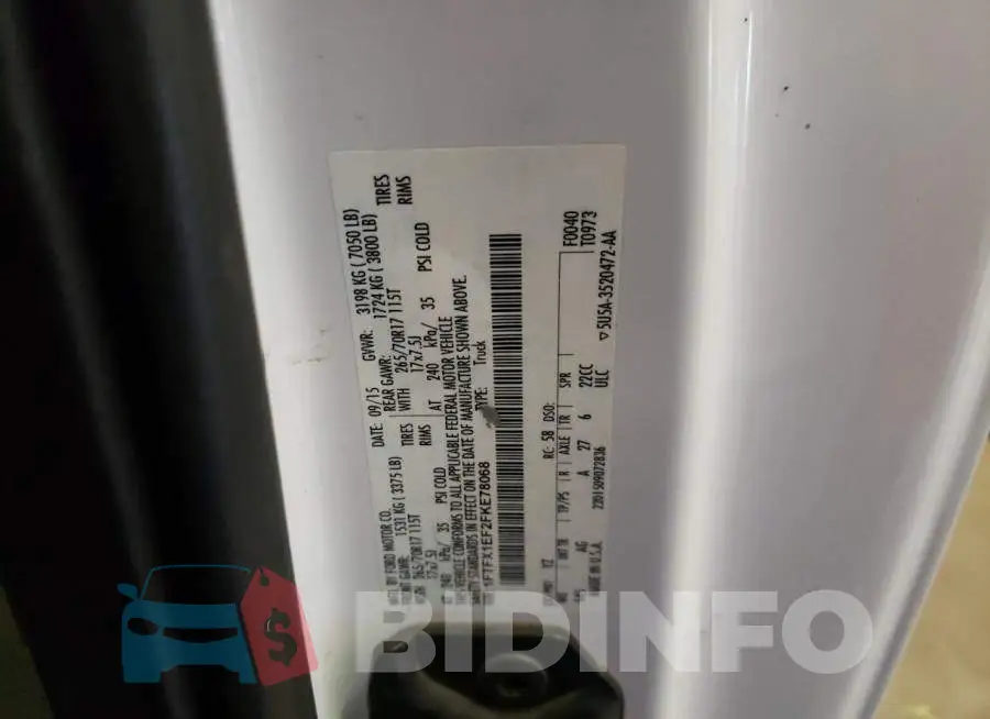 1FTFX1EF2FKE78068 Photo# 12