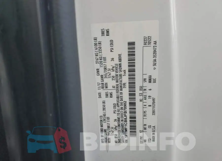 1FTMF1CB8JFB70902 Photo# 12