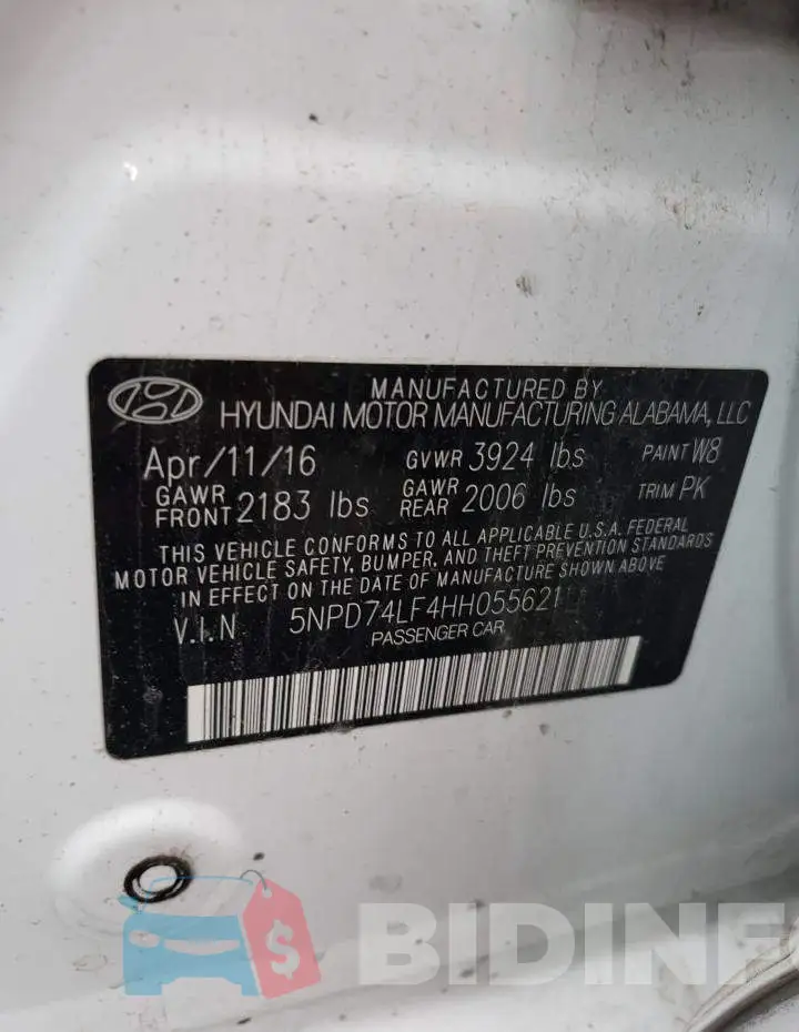 5NPD74LF4HH055621 Photo# 12
