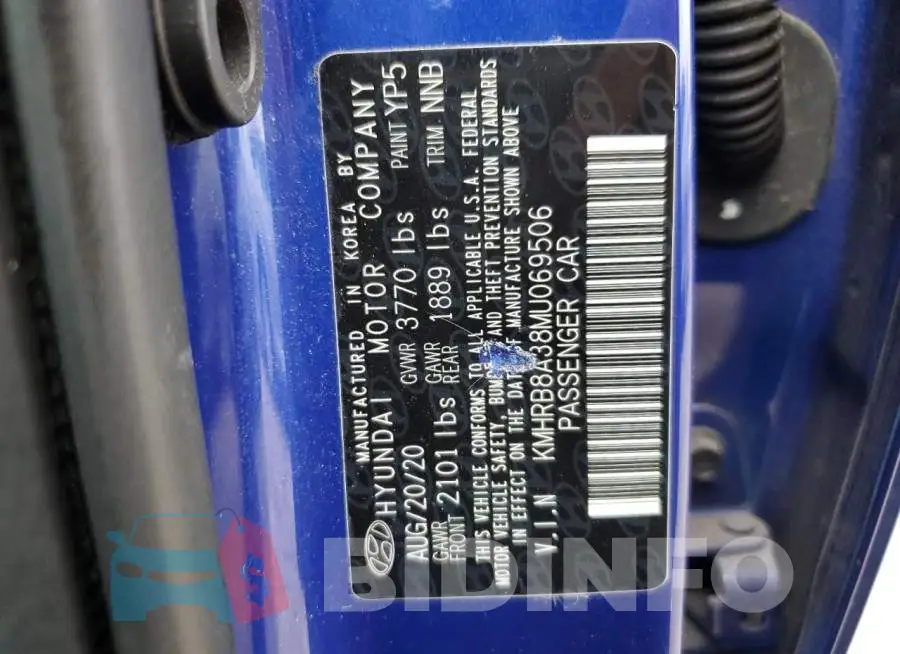 KMHRB8A38MU069506 Photo# 12