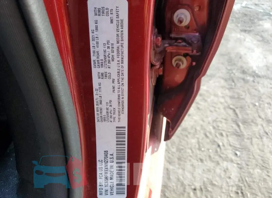 1C6SRFMTXNN270408 Photo# 12