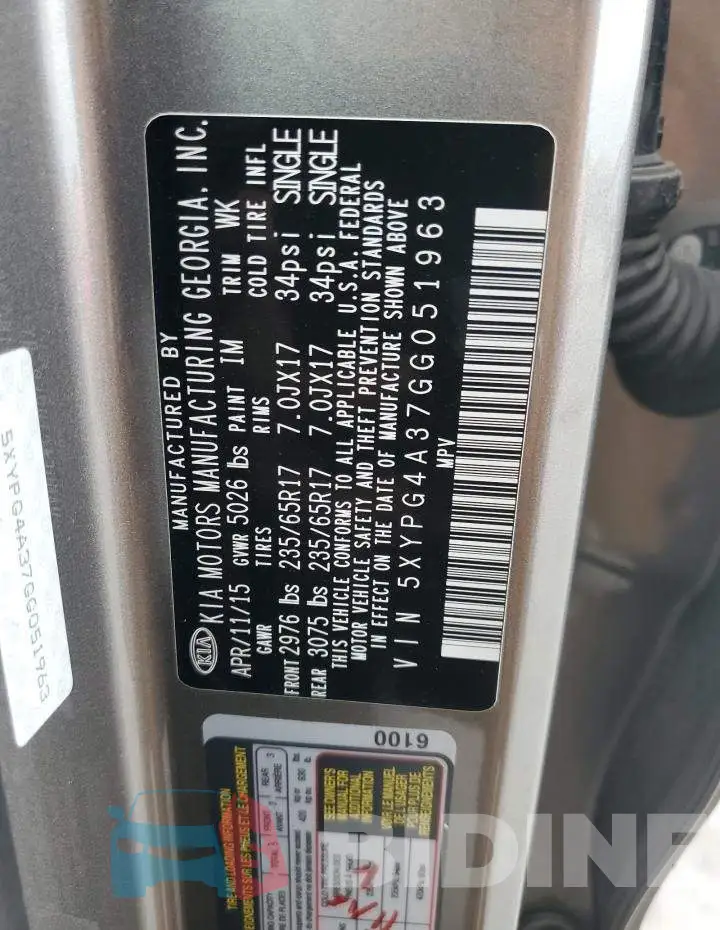 5XYPG4A37GG051963 Photo# 12