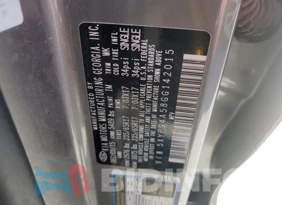 5XYPG4A58GG142015 Photo# 13