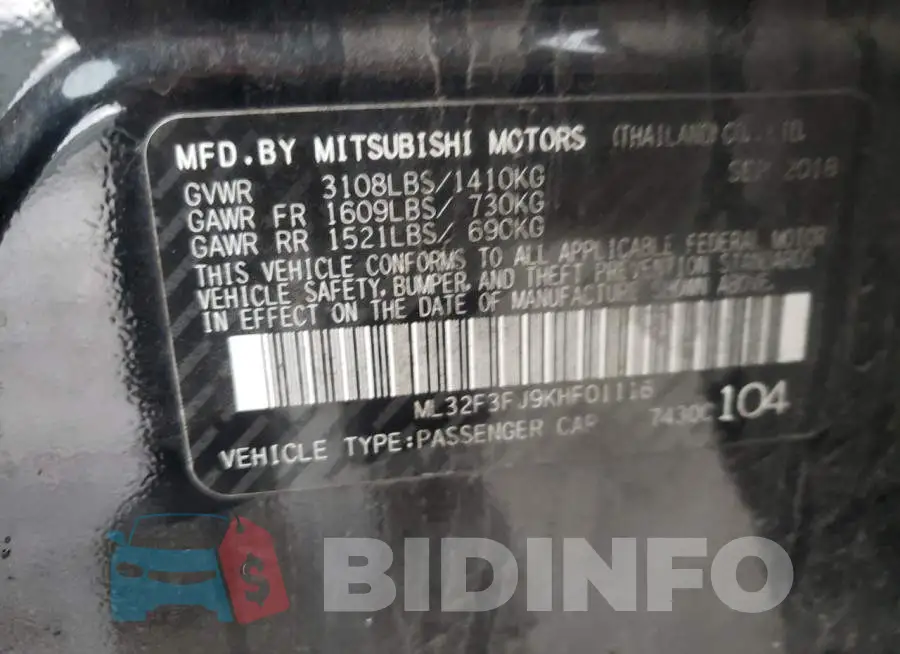 ML32F3FJ9KHF01116 Photo# 12