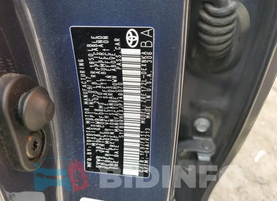 5YFBURHEXJP748070 Photo# 12