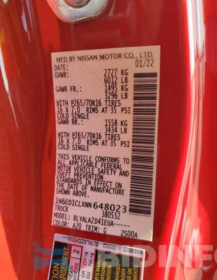 1N6ED1CLXNN648023 Photo# 13